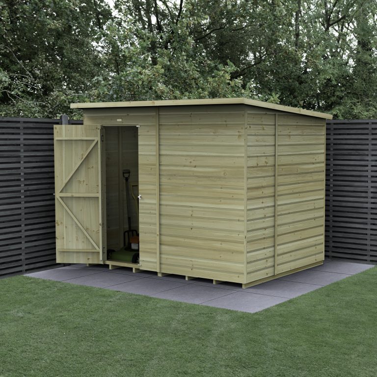 Hartwood 8' x 6' Pressure Treated Windowless Shiplap Pent Shed