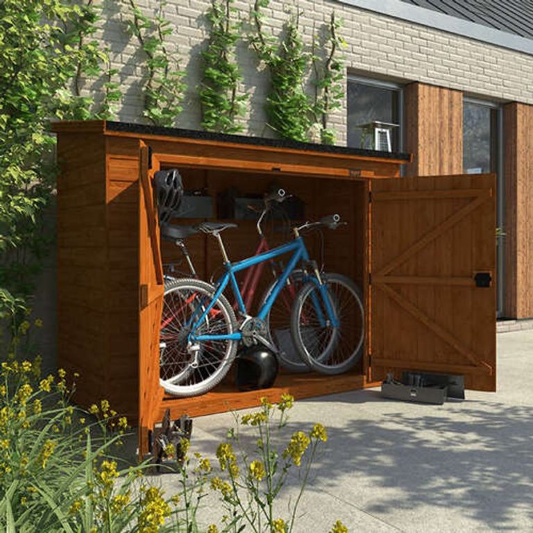 7'x4' Tiger Pent Bike Store - Whichshed.co.uk