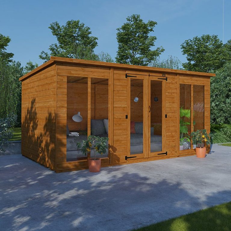 12'x8' Tiger Pent Retreat Summerhouse - Whichshed.co.uk
