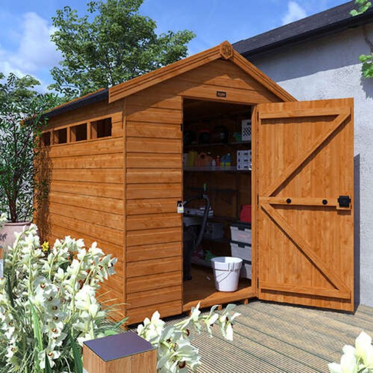 12'x8' Secure Garden Sheds - Security Apex Sheds UK - Whichshed.co.uk
