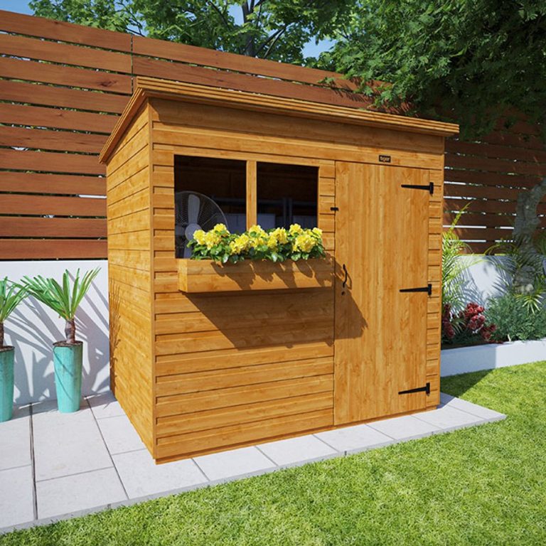 8'x8' Tiger Shiplap Pent Shed - Wooden Shiplap Sheds - Whichshed.co.uk
