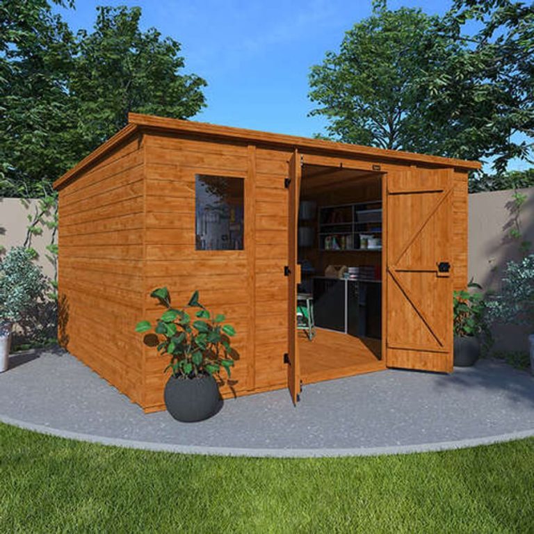 18'x10' Tiger Workman Pent Shed - Garden Workshop Sheds - Whichshed.co.uk
