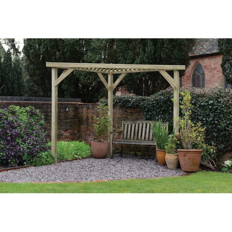 Slatted Corner Pergola