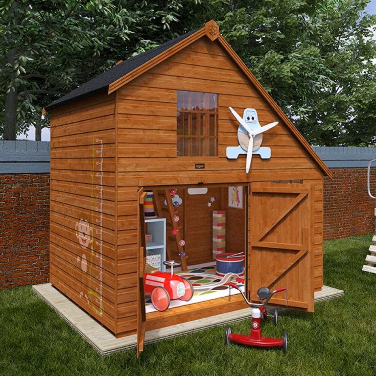 6'x8' Tiger Groovy Garage Playhouse - Whichshed.co.uk