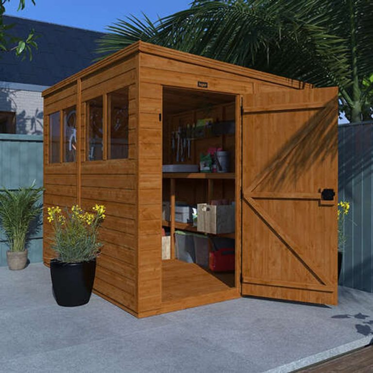 8'x6' Shiplap Next Day Pent Shed - TigerFlex - Whichshed.co.uk