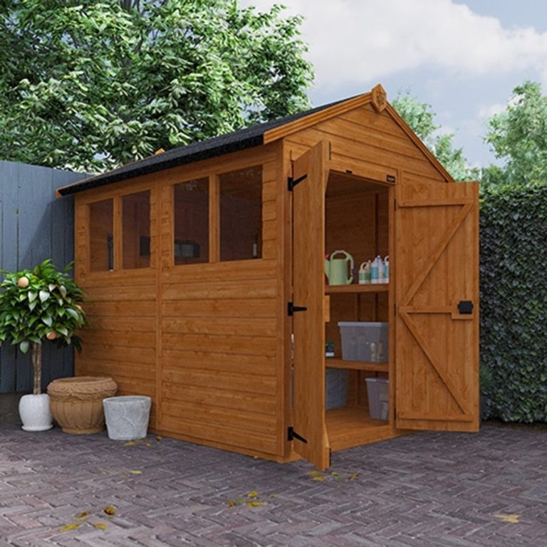 8'x6' Tigerflex Shiplap Apex Double Door Shed - Whichshed.co.uk