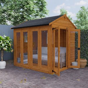 8'x4' TigerFlex® Shiplap Apex Full Pane Summerhouse - Whichshed.co.uk