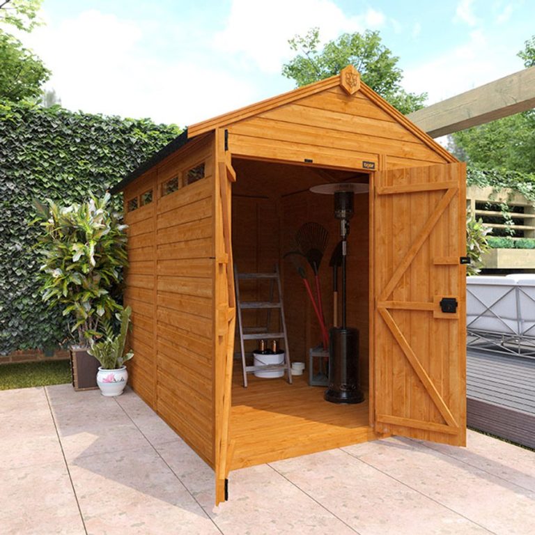 8'x6' TigerFlex Apex Security Double Door Shed - Whichshed.co.uk