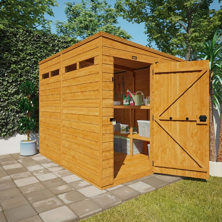 8'x4' TigerFlex Shiplap Pent Security Shed - Whichshed.co.uk