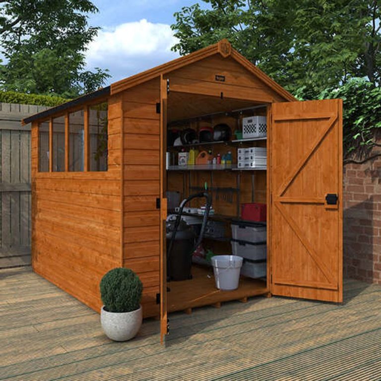 10'x8' Tiger Shiplap Apex Double Door Shed - Wooden Shiplap Sheds - Whichshed.co.uk