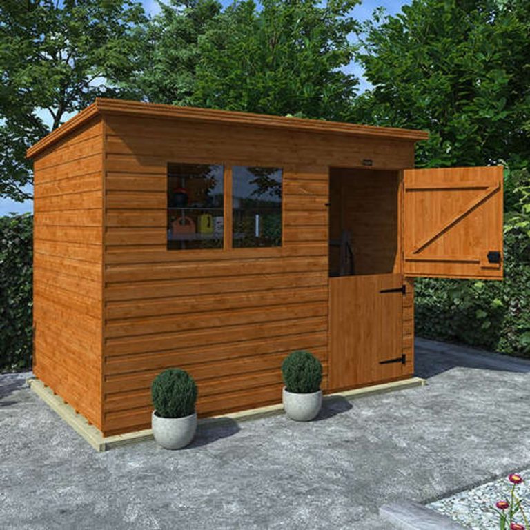 8'x6' Tiger Shiplap Pent Stable Door Shed - Wooden Shiplap Sheds - Whichshed.co.uk