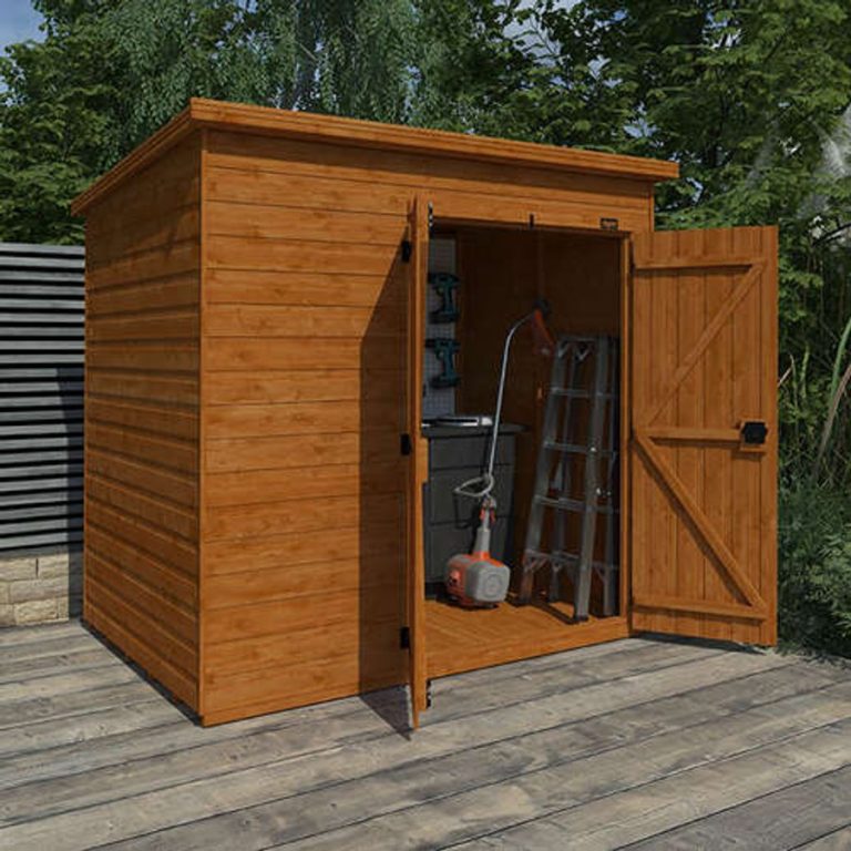 12'x6' Tiger Shiplap Windowless Pent Double Door Shed - Wooden Shiplap Sheds - Whichshed.co.uk