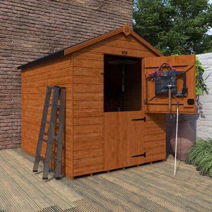 9'x6' Tiger Shiplap Windowless Apex Stable Door Shed - Wooden Shiplap Sheds - Whichshed.co.uk