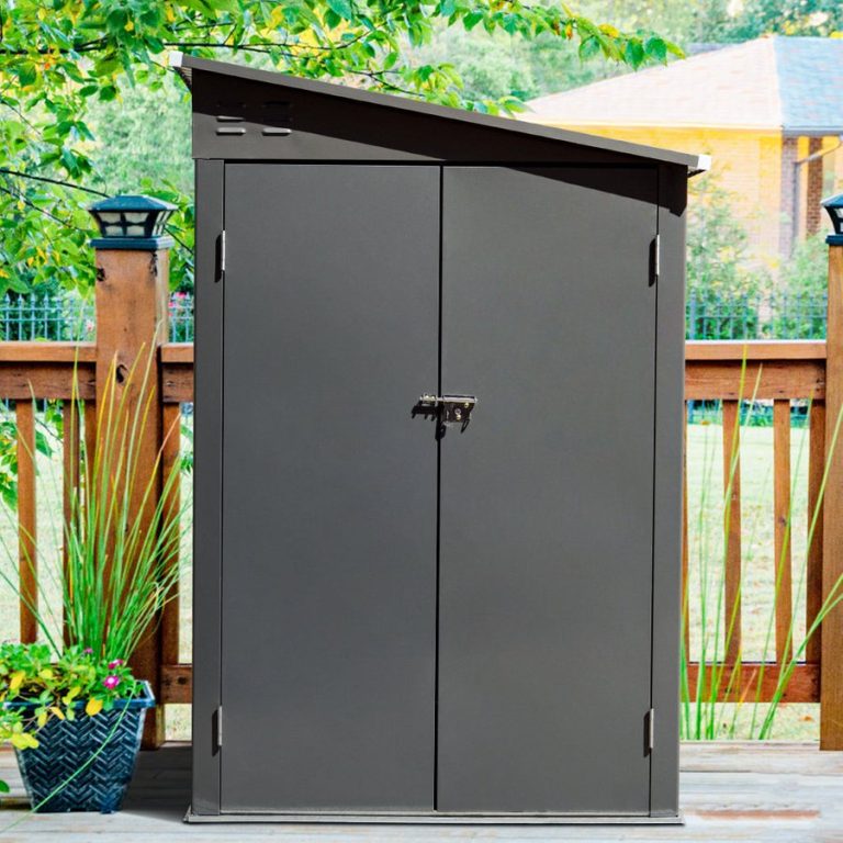 270CM Wide Steel Lockable Garden Motorbike Shed Motorcycle Storage Shed