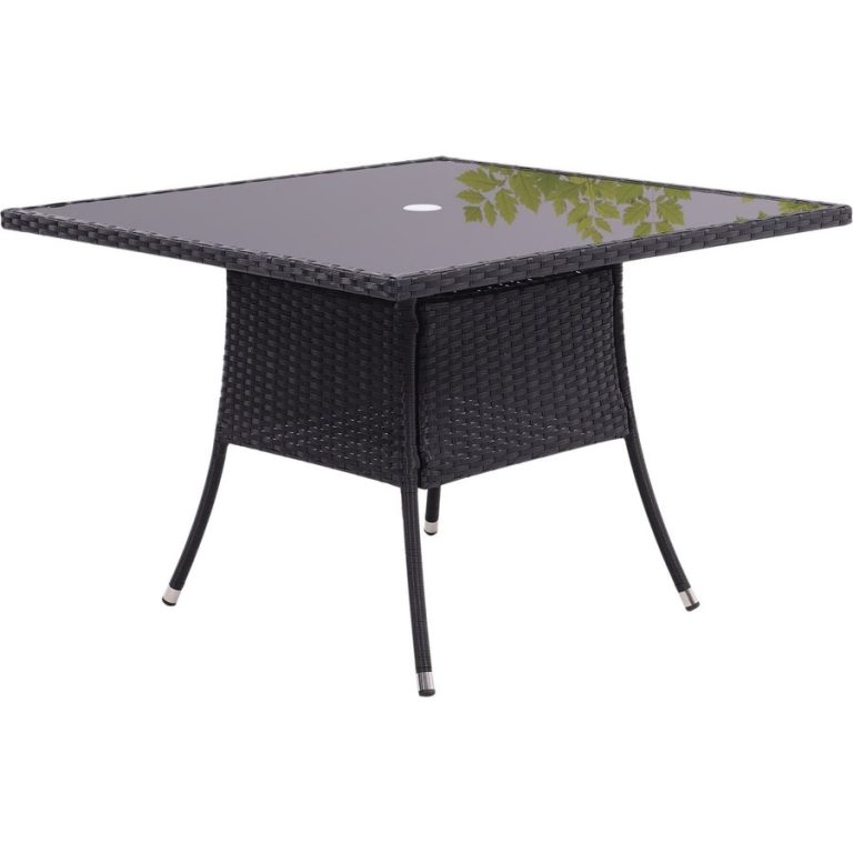 Round/Square Outdoor Table with Parasol Hole