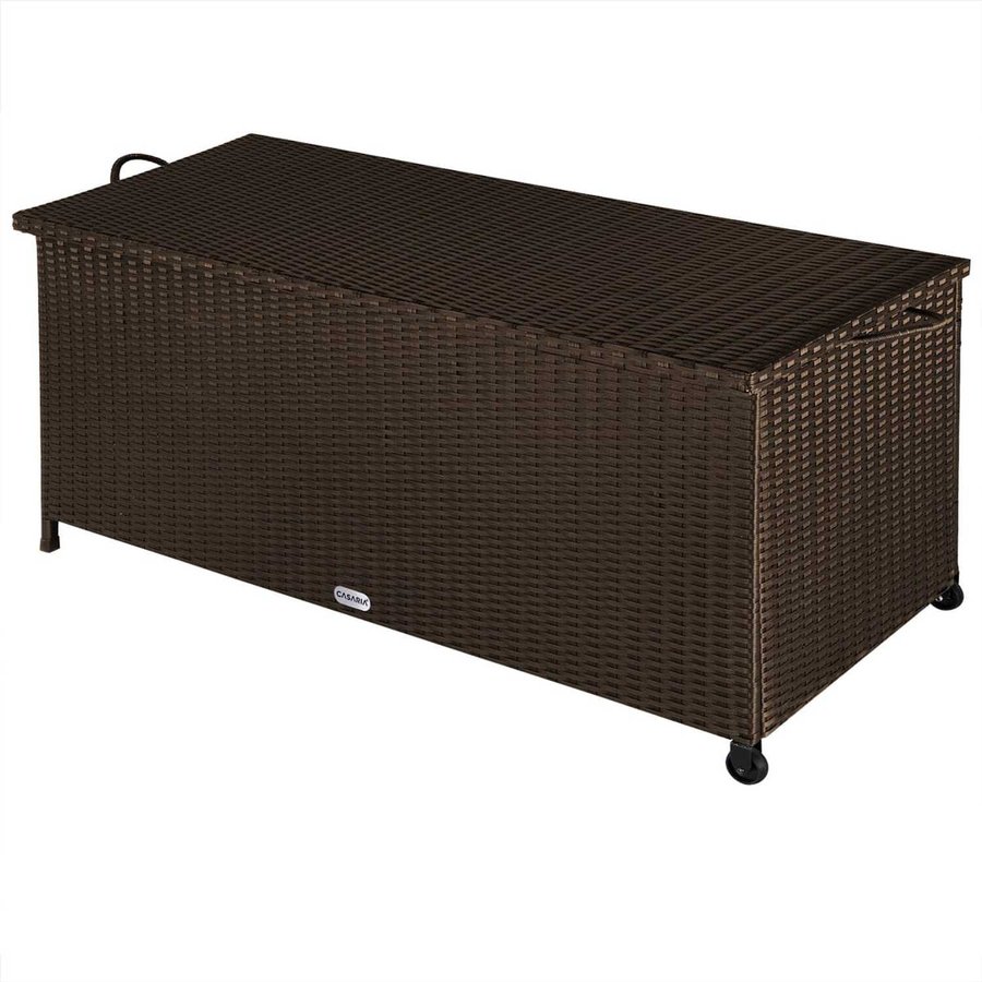 Brown Polyrattan Home and Garden Storage Container - Which Shed?