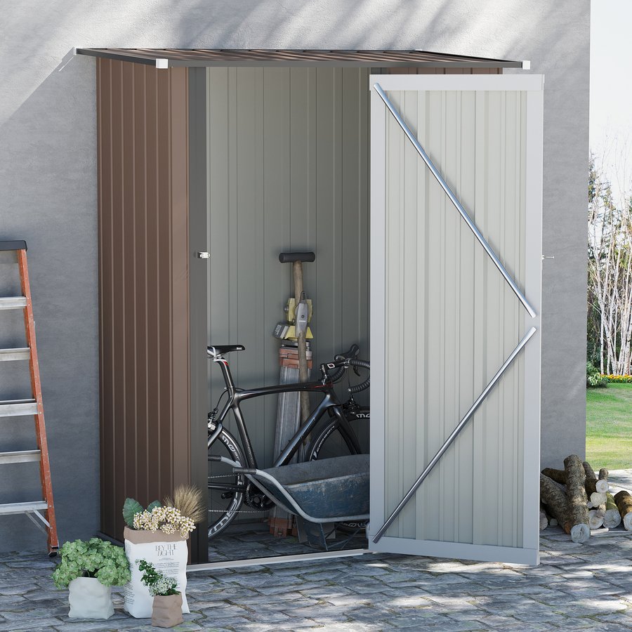 Turf Storage Outsunny Garden Storage Unit - Brown - Which Shed?