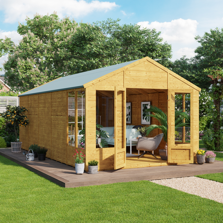Holly Tongue and Groove Apex Summerhouse  - Wooden / Yes / 20x10 ft