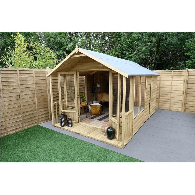 Oakley Apex 8x12 Summerhouse  - No Installation / With Base