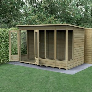 4LIFE Pent Summerhouse 10×6 - Installation Included / With Base