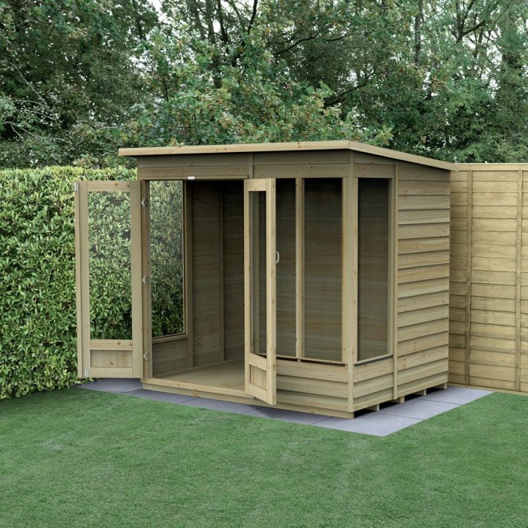 4LIFE Pent Summerhouse 7×5 - With Base / No Installation