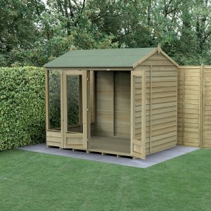 4LIFE Reverse Apex Summerhouse 8×6 - No Installation / With Base