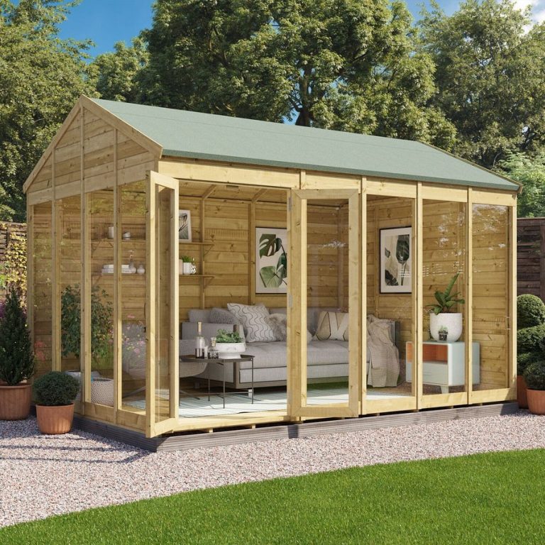 Switch Apex Tongue and Groove Summerhouse  - Wooden / 12x8 ft