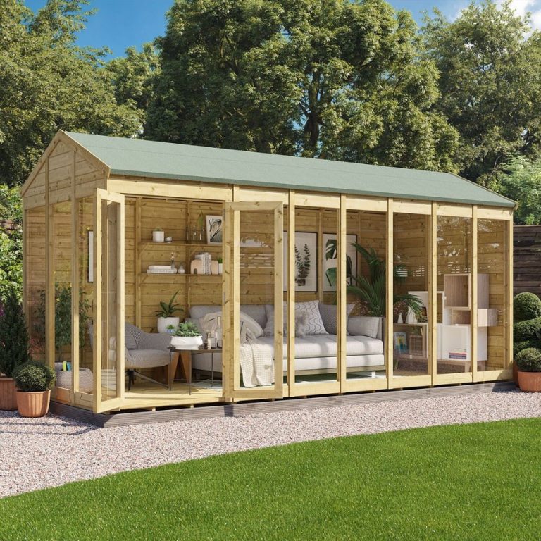 Switch Apex Tongue and Groove Summerhouse  - Wooden / 16x6 ft