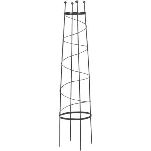 Open Top Obelisk - Black / 100cm
