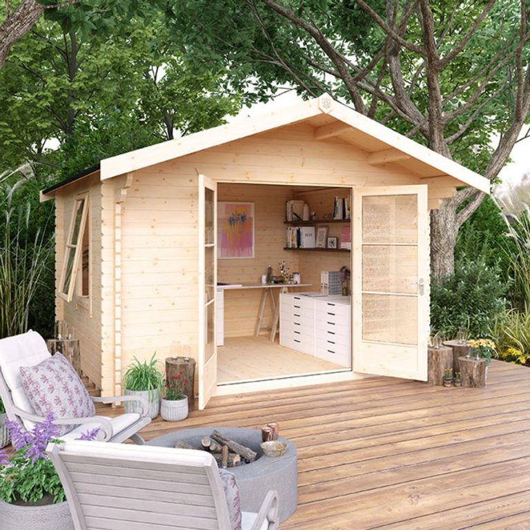 Garden Office - 12'x10' Kipling Log Cabin - Quality Garden Log Cabins - Whichshed.co.uk