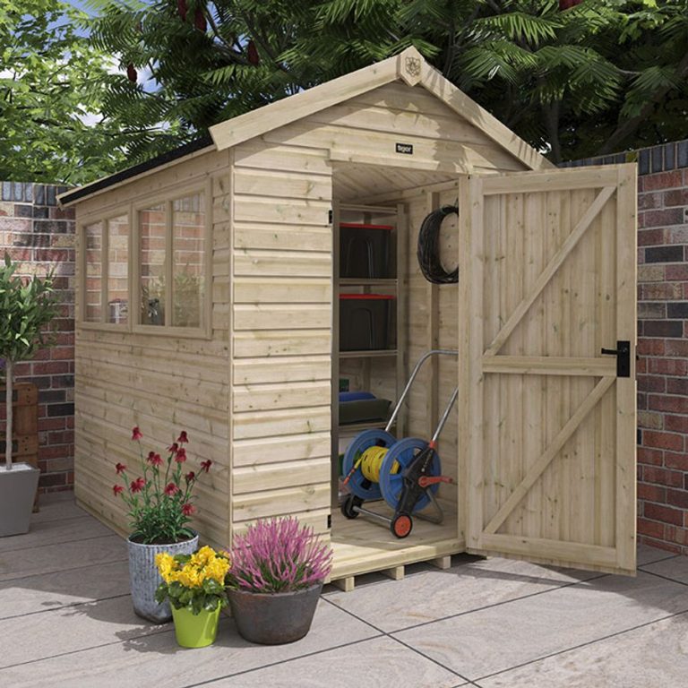 8'x8' Tiger Elite Pressure Treated Apex Shed - Whichshed.co.uk