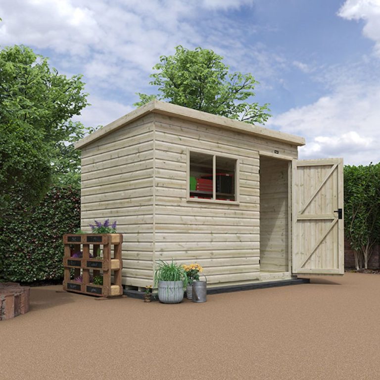 12'x8' Tiger Elite Pressure Treated Pent Shed - Whichshed.co.uk