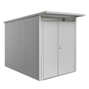 Biohort AvantGarde Size A3 Premium Metal Shed with Double Door - Silver
