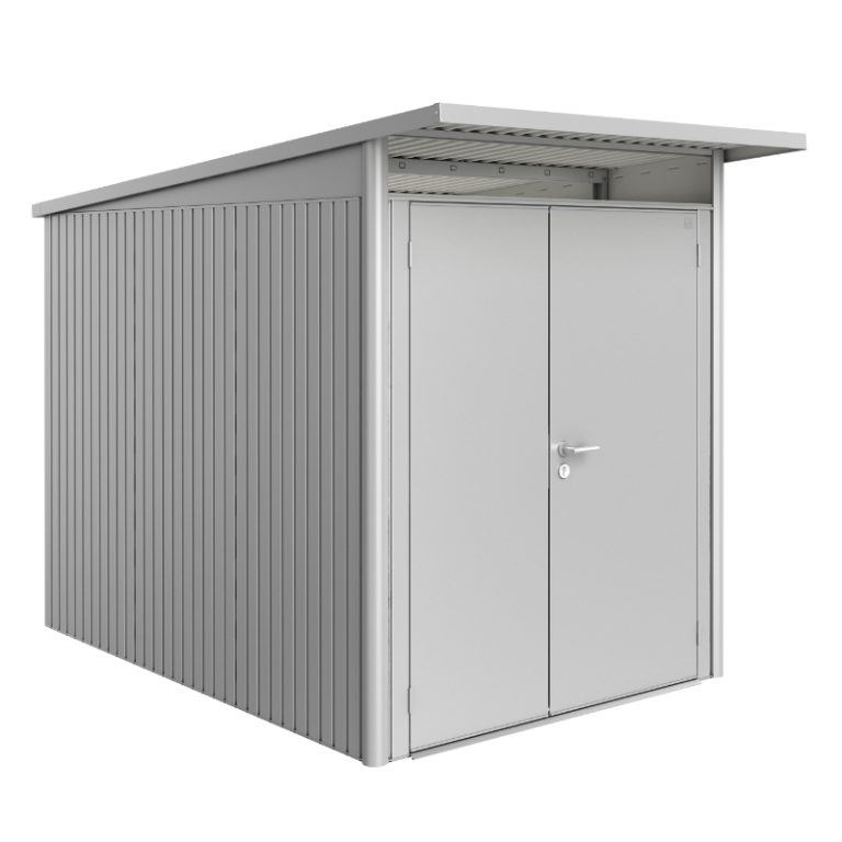 Biohort AvantGarde Size A3 Premium Metal Shed with Double Door - Silver