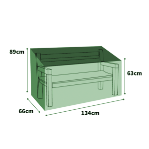 Ultimate Protector 2 Seater Bench Cover - Small - Green