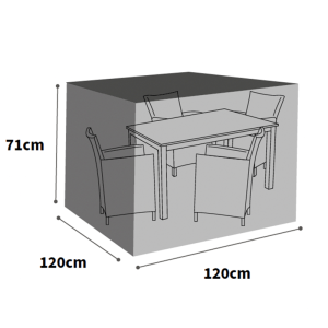 Ultimate Protector 4 Seater Cube Set Cover - Medium - Charcoal