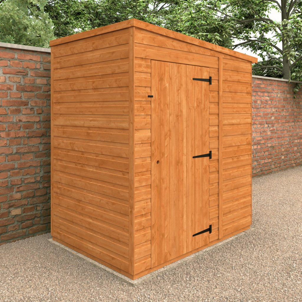 Redlands 6' x 4' Windowless Shiplap Modular Pent Shed